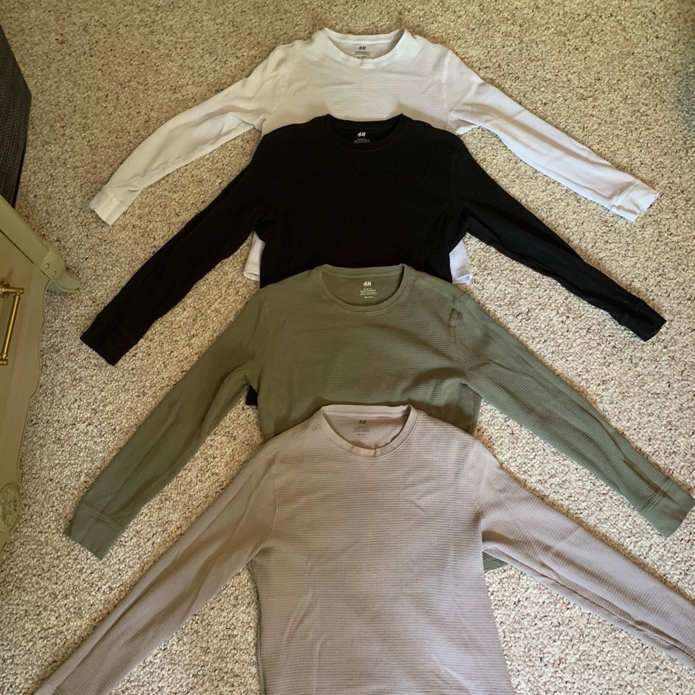 H&M Waffle Knit long sleeve (slim fit)